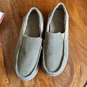 CROC loafers- Boys size 2 NEW